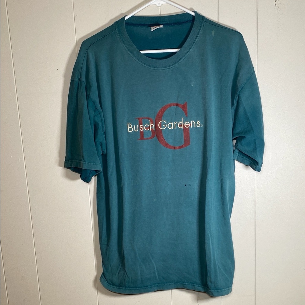 Vintage 90s thrashed Busch Gardens T-Shirt size XL unisex USA made faded
